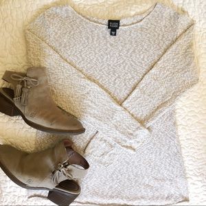Vintage Eileen Fisher Fitted Cream/Beige Sweater